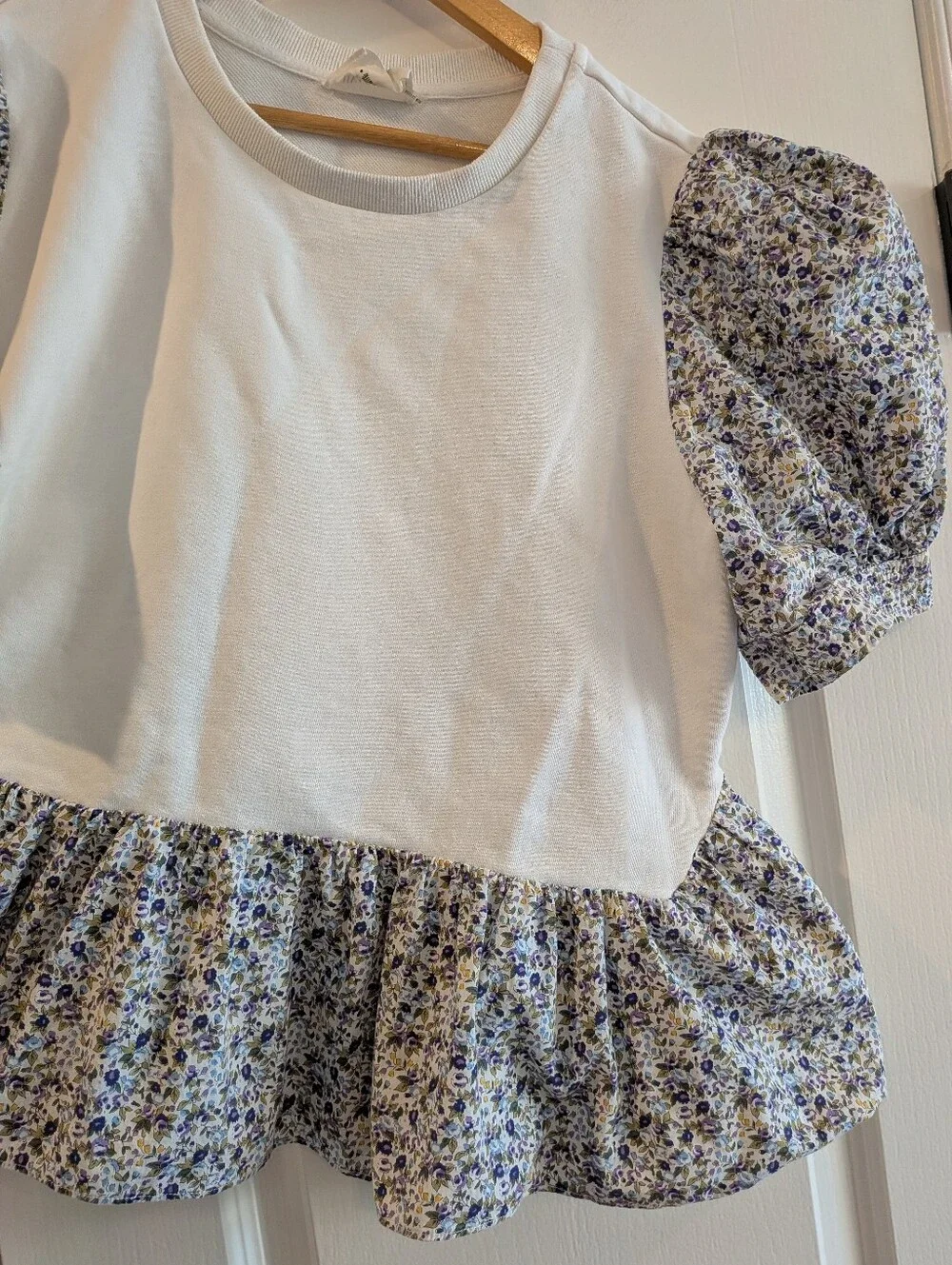 Hyacinth House Mixed Media Savannah Blouse Top Ditsy Floral Cottagecore Size XXL